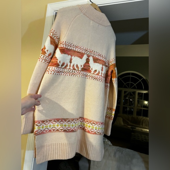 NEW.  NWT Anthropology llama sweater - Picture 6 of 16
